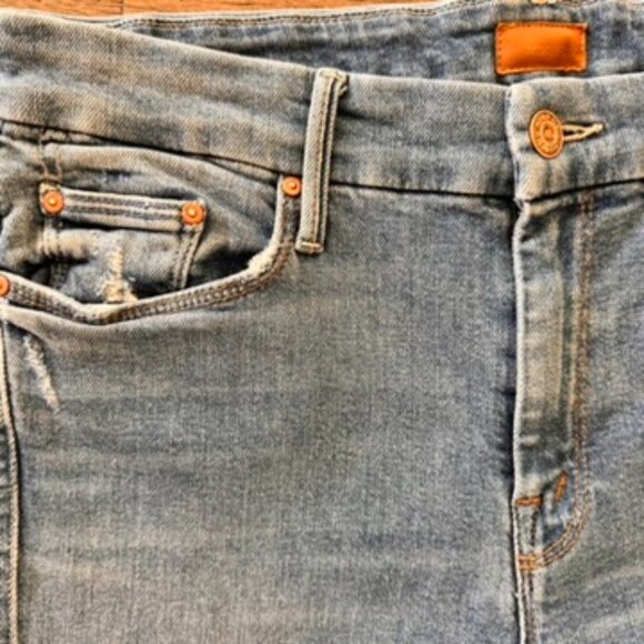 Mother Denim Looker Ankle Fray Love Gun Jeans - Picture 7 of 14